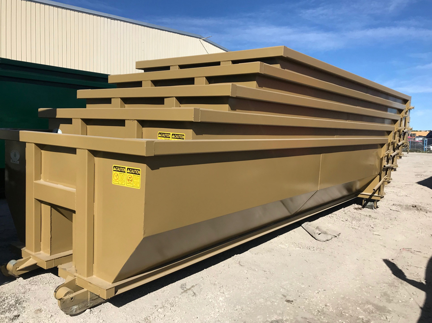 Open Top Roll-Off Container