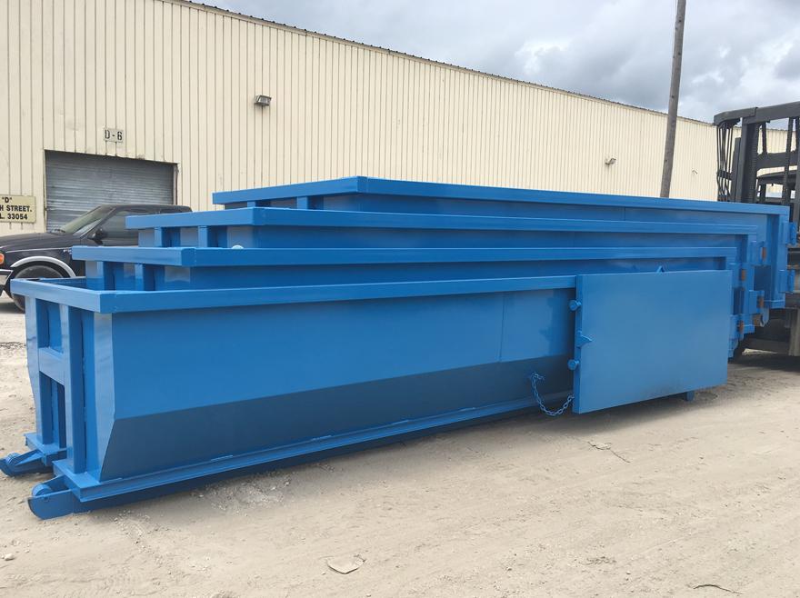 Open Top Roll-Off Container