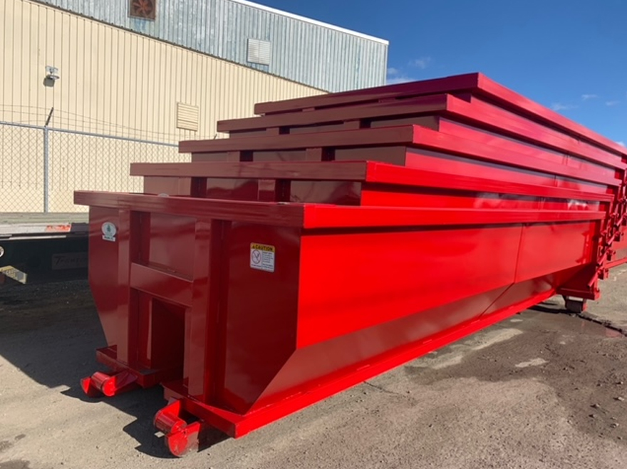 Open Top Roll-Off Container