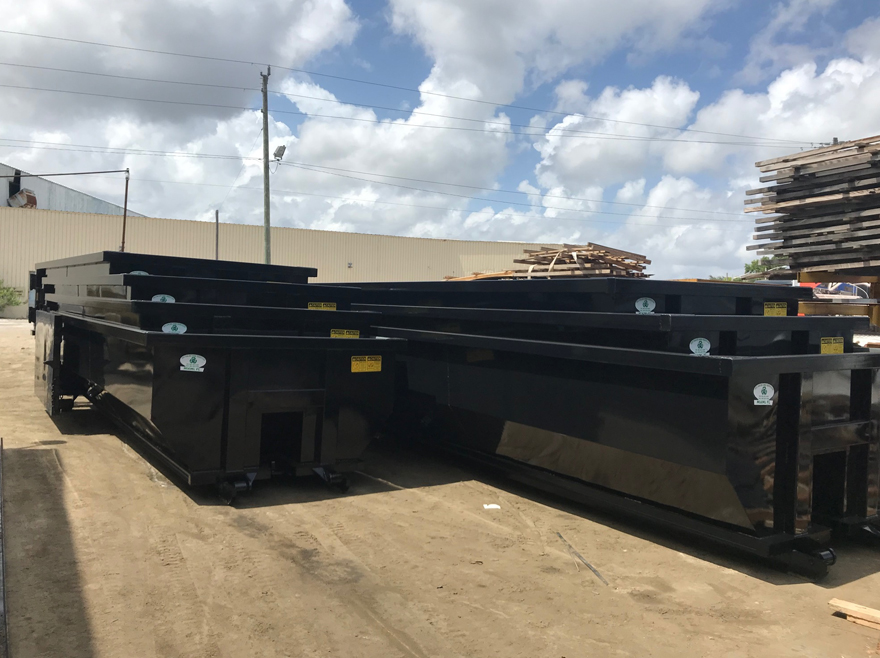 Open Top Roll-Off Container