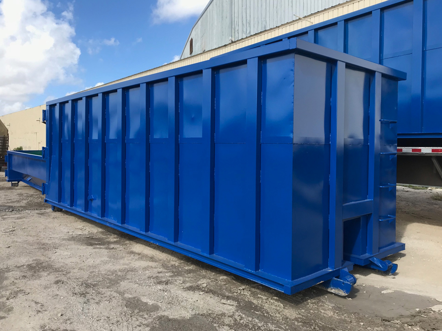 Open Top Roll-Off Container