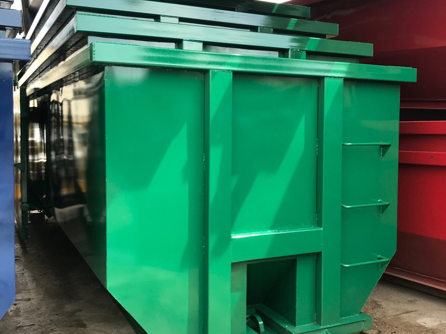 Open Top Roll-Off Container